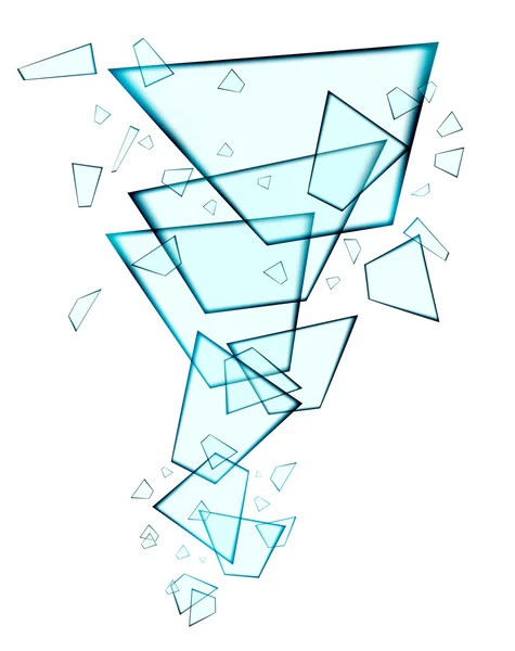 Streszczenie szkło kształtów — Zdjęcie stockowe