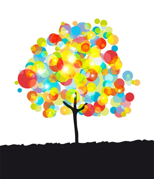 Streszczenie kolorowe drzewa — Zdjęcie stockowe