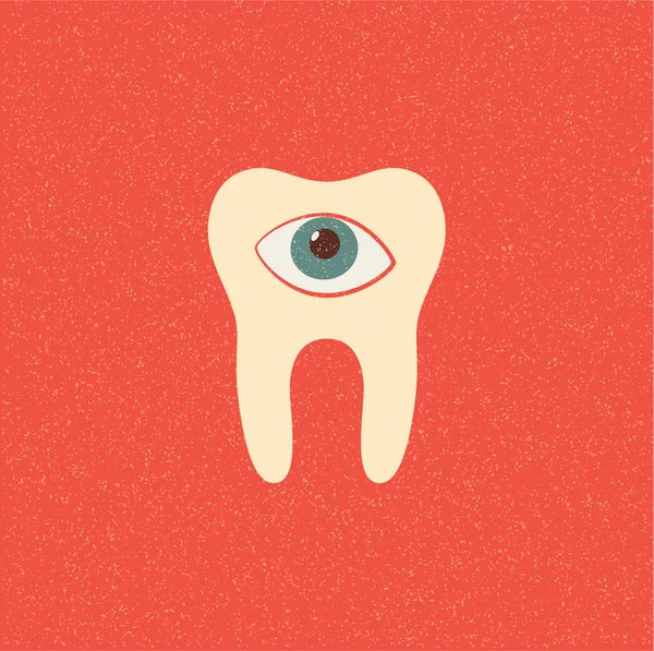 Tooth retro poster
