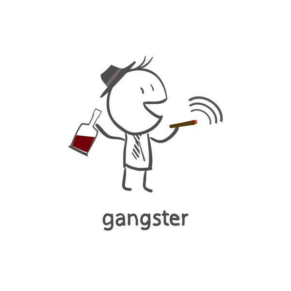 Gángster — Vector de stock