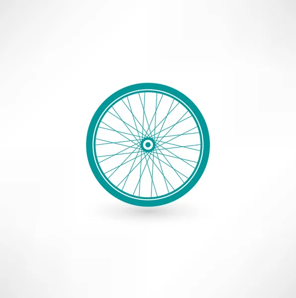 Símbolo rueda de bicicleta — Vector de stock