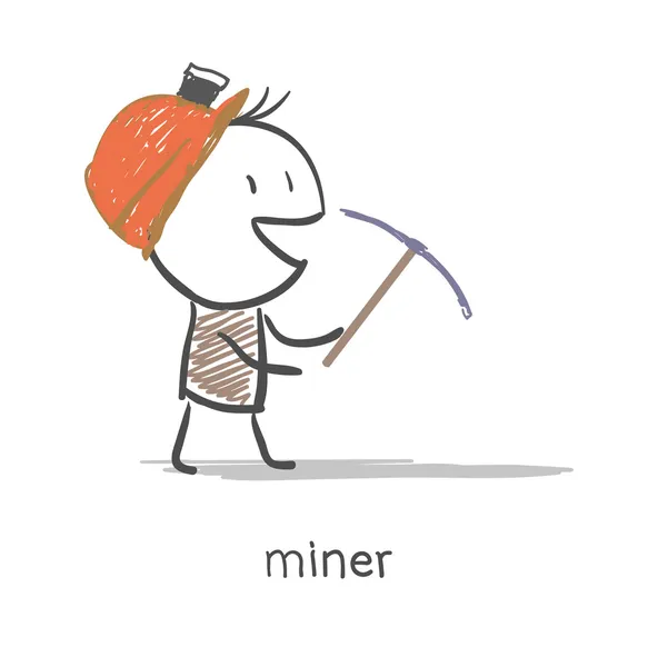 Mineur — Image vectorielle
