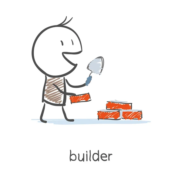 Ouvrier constructeur — Image vectorielle