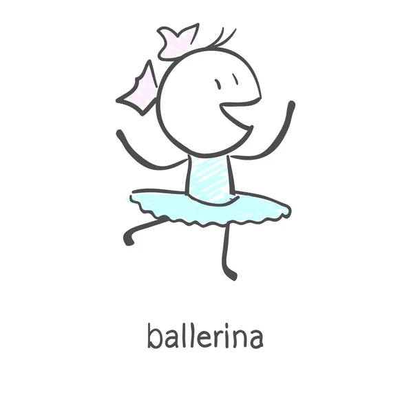 芭蕾舞演员 — 图库矢量图片