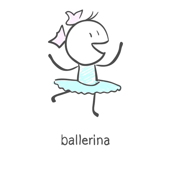 Ballerina — Stock vektor