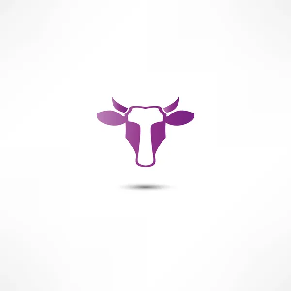 Icône de vache — Image vectorielle