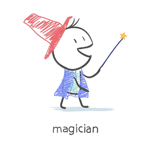 Magician — Stock Vector