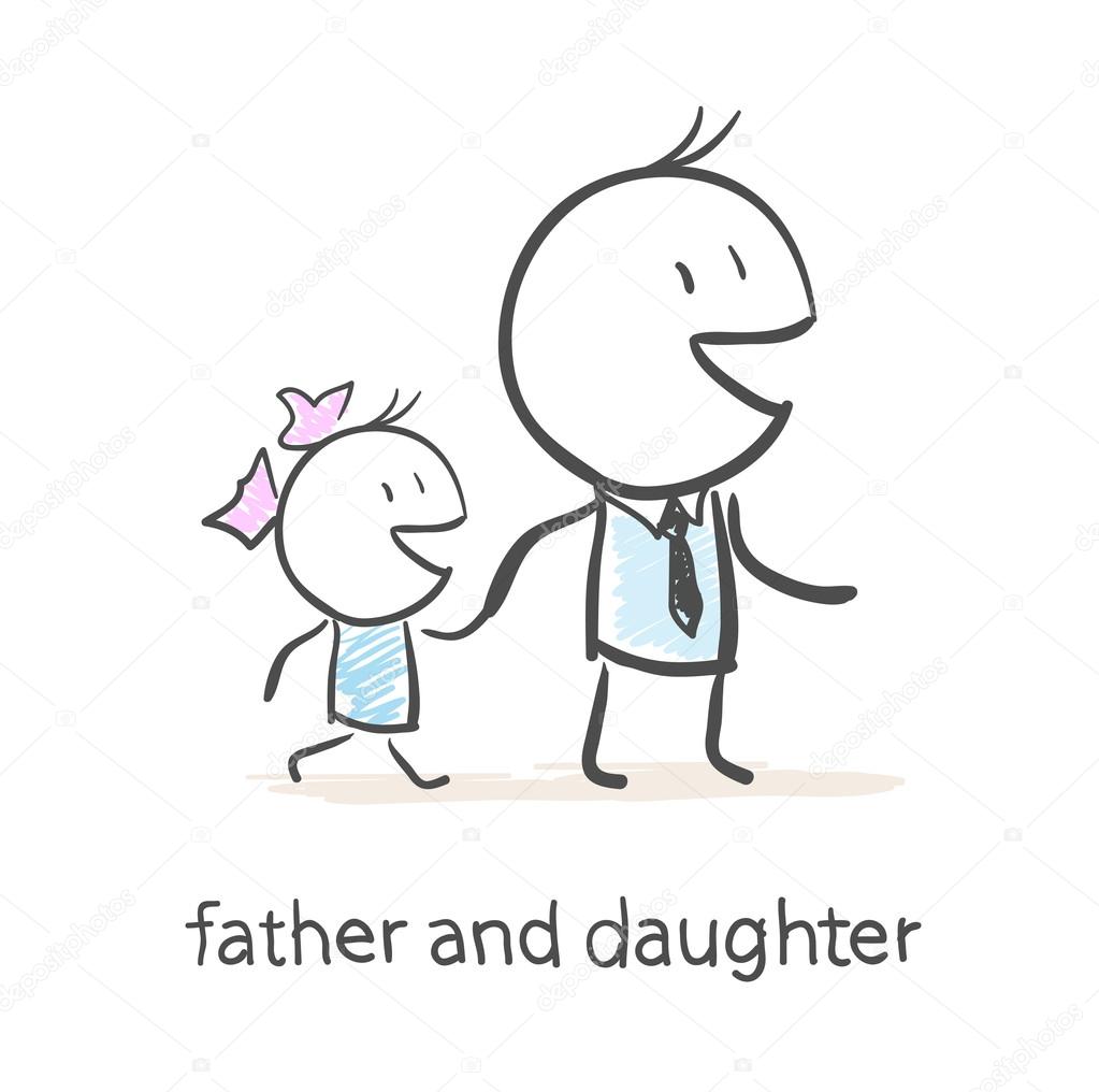 Father and daughter Stock Vector Image by ©file404 #15343823