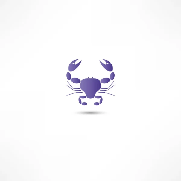 Krabbensymbol — Stockvektor