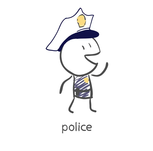 Politie — Stockvector