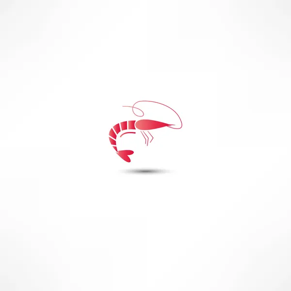 Shrimp-Symbol — Stockvektor