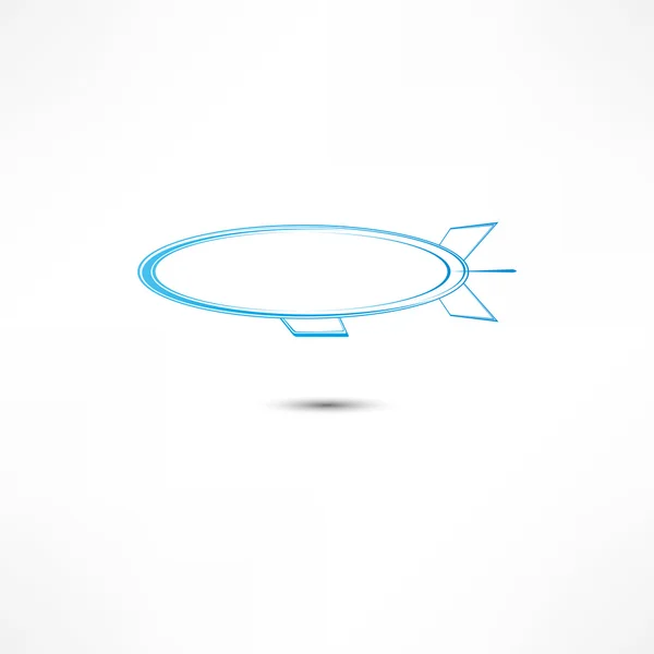 Icono de dirigible — Vector de stock