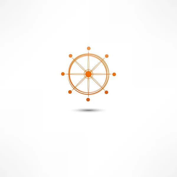 Roue marine — Image vectorielle