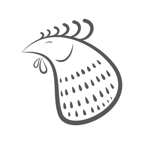 Icône de coq — Image vectorielle