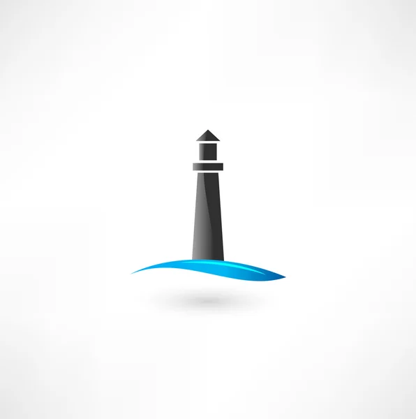 Ikona latarnia morska — Wektor stockowy