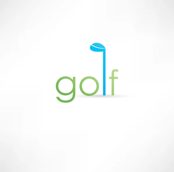 Golf-Ikone — Stockvektor