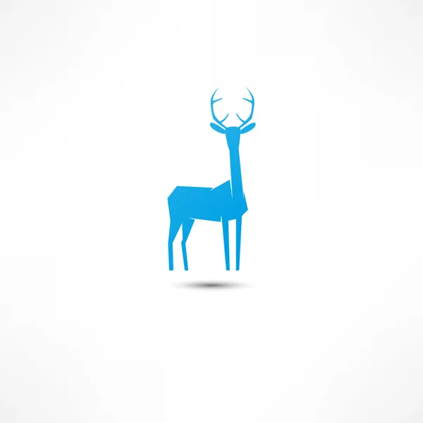 Deer Icon — Stock Vector