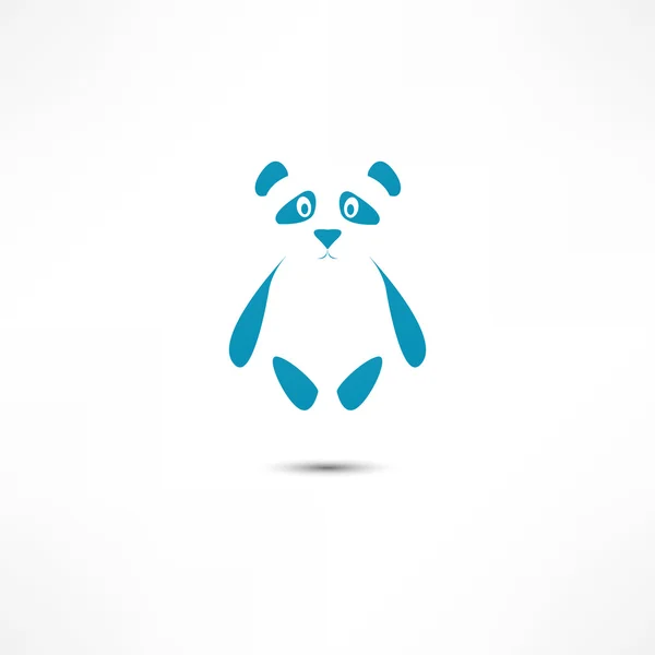 Panda pictogram — Stockvector