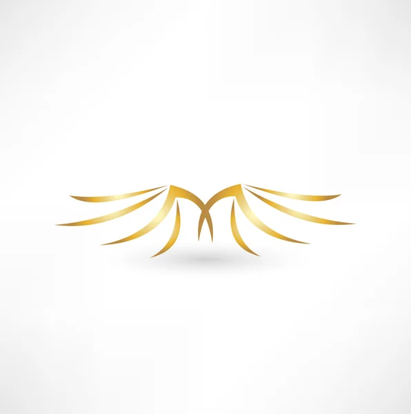 Golden wings — Stock Vector