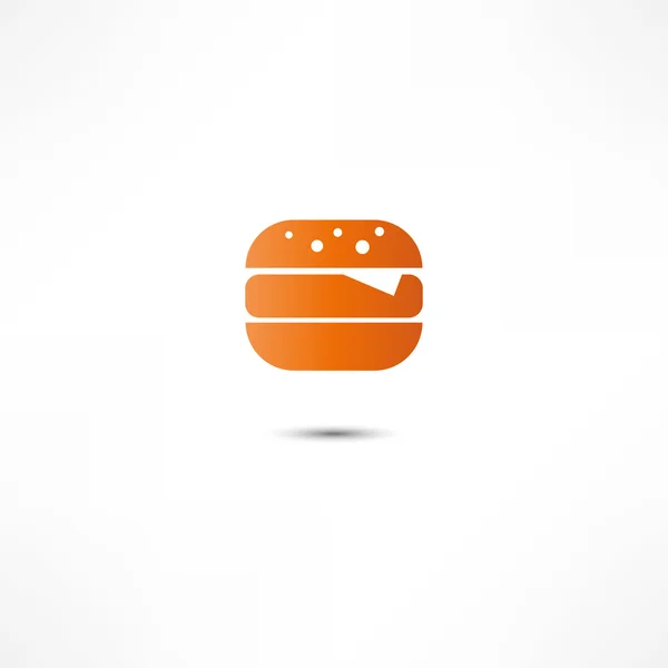 Burger Icoon — Stockvector