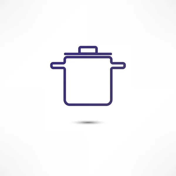 Pan Of Food Icon — Stock Illustration Pan Of Food Icon Stock Vector