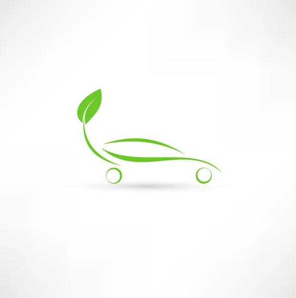 Ekologicky šetrné auto — Stockový vektor
