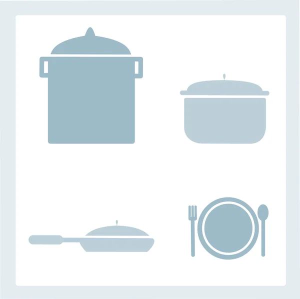 Mutfak araçları seti — Stok Vektör