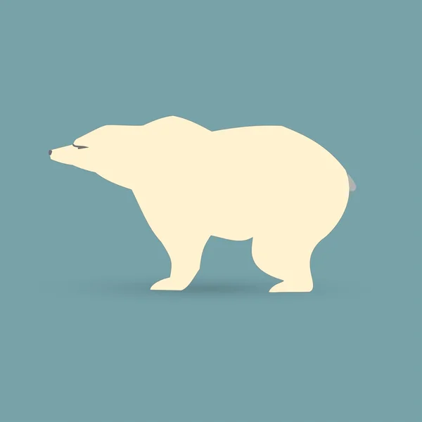 Urso polar branco —  Vetores de Stock