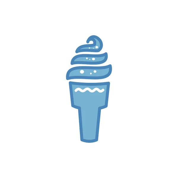 Icono de helado — Vector de stock