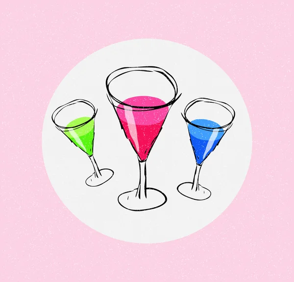 Martinis assortis — Image vectorielle