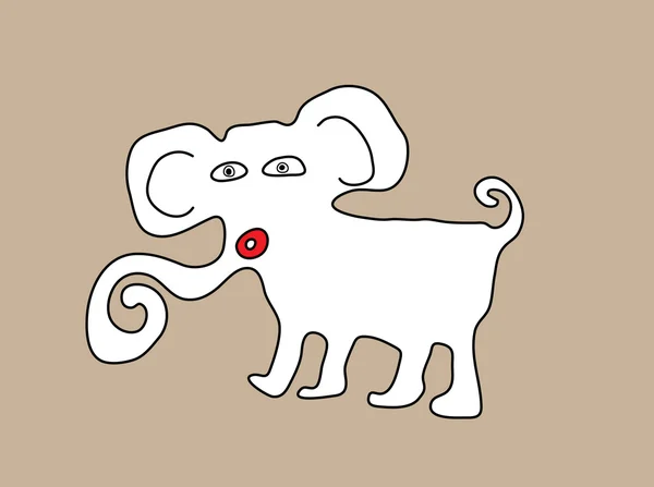 Sloní ikona — Stockový vektor