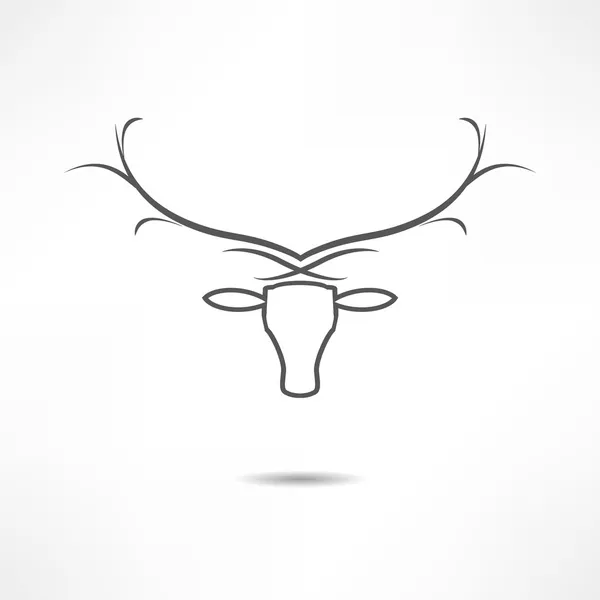 Icona dei cervi — Vettoriale Stock