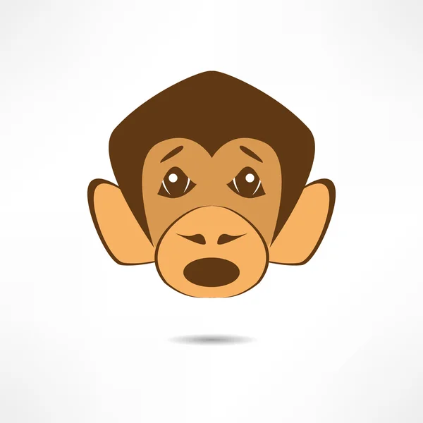 Singe surpris . — Image vectorielle