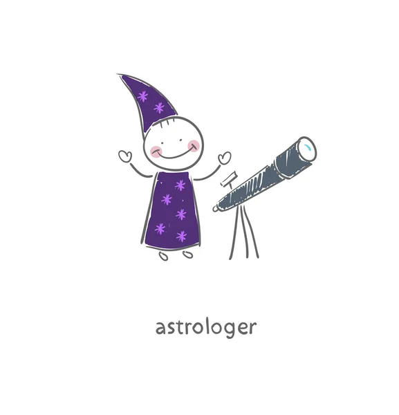 Astrólogo.. — Vector de stock