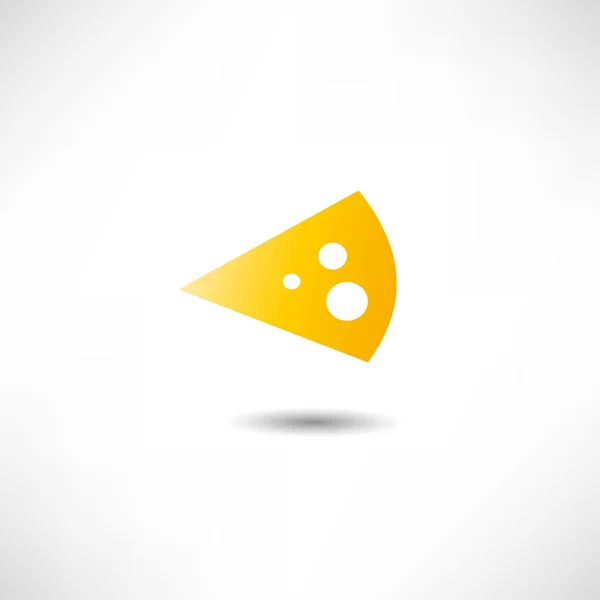 Icono de queso — Vector de stock