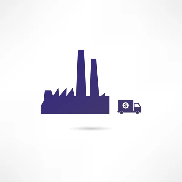 Productie pictogram — Stockvector