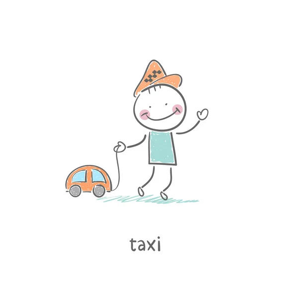 Таксист. — стоковый вектор