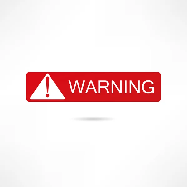 Warning icon — Stock Vector