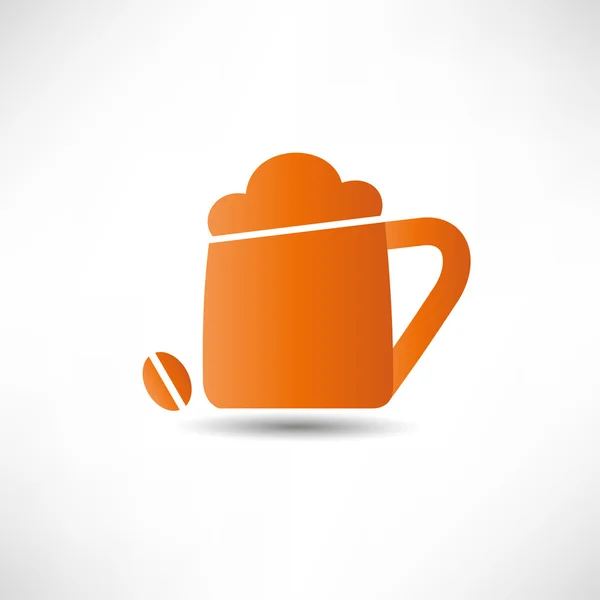 A cup of coffee icon — Stock Vector