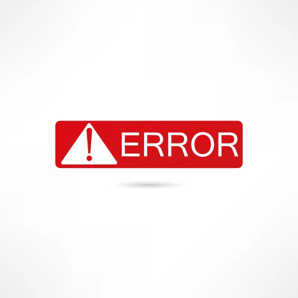 Error icon — Stock Vector