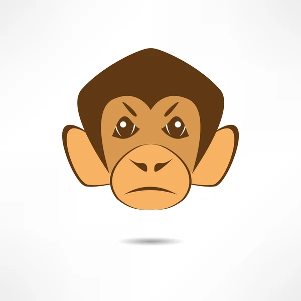 Naštvaná opice. — Stockový vektor