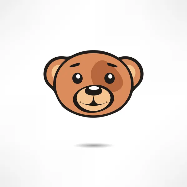 Oso sonriente . — Vector de stock