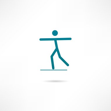 bir adam ip üstünde Dengeleme