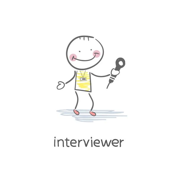 Interview. Illustration. — Stock Vector