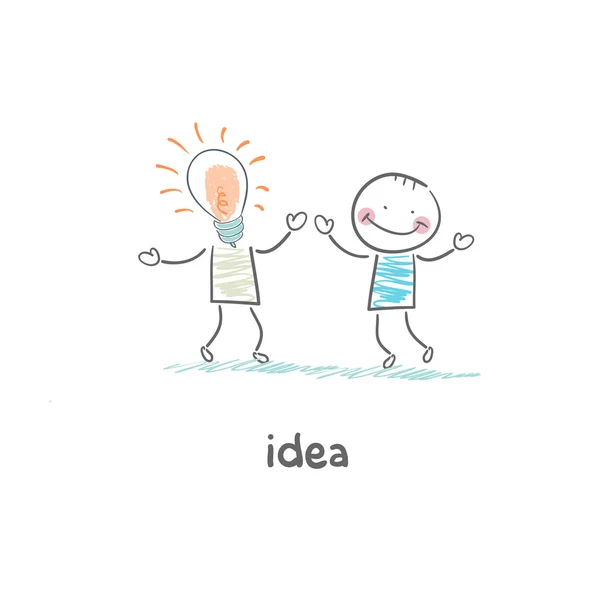 Vriendelijke idee. illustratie — Stockvector