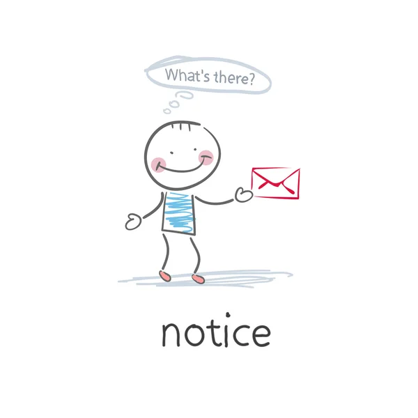Notice . Illustration — Stock Vector
