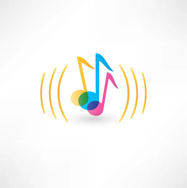 Icono de música — Vector de stock