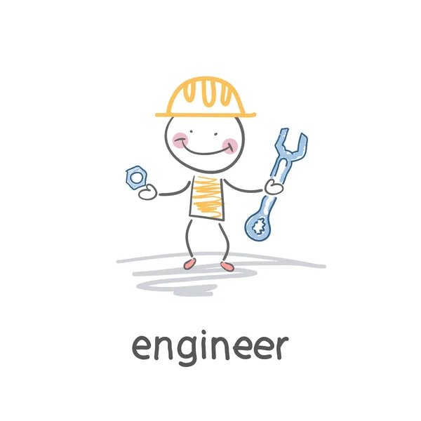 Ingenieur. Illustration — Stockvektor