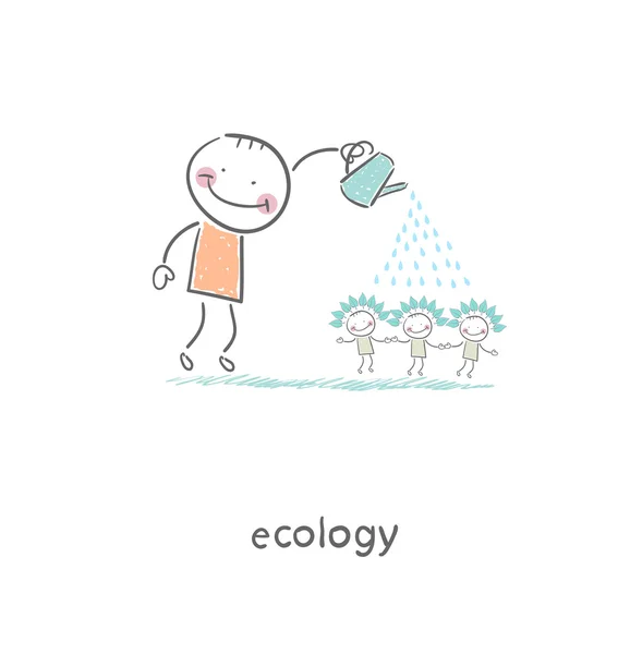 Eco. ilustrace. — ストックベクタ