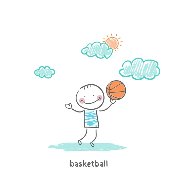 Jogador de basquetebol —  Vetores de Stock